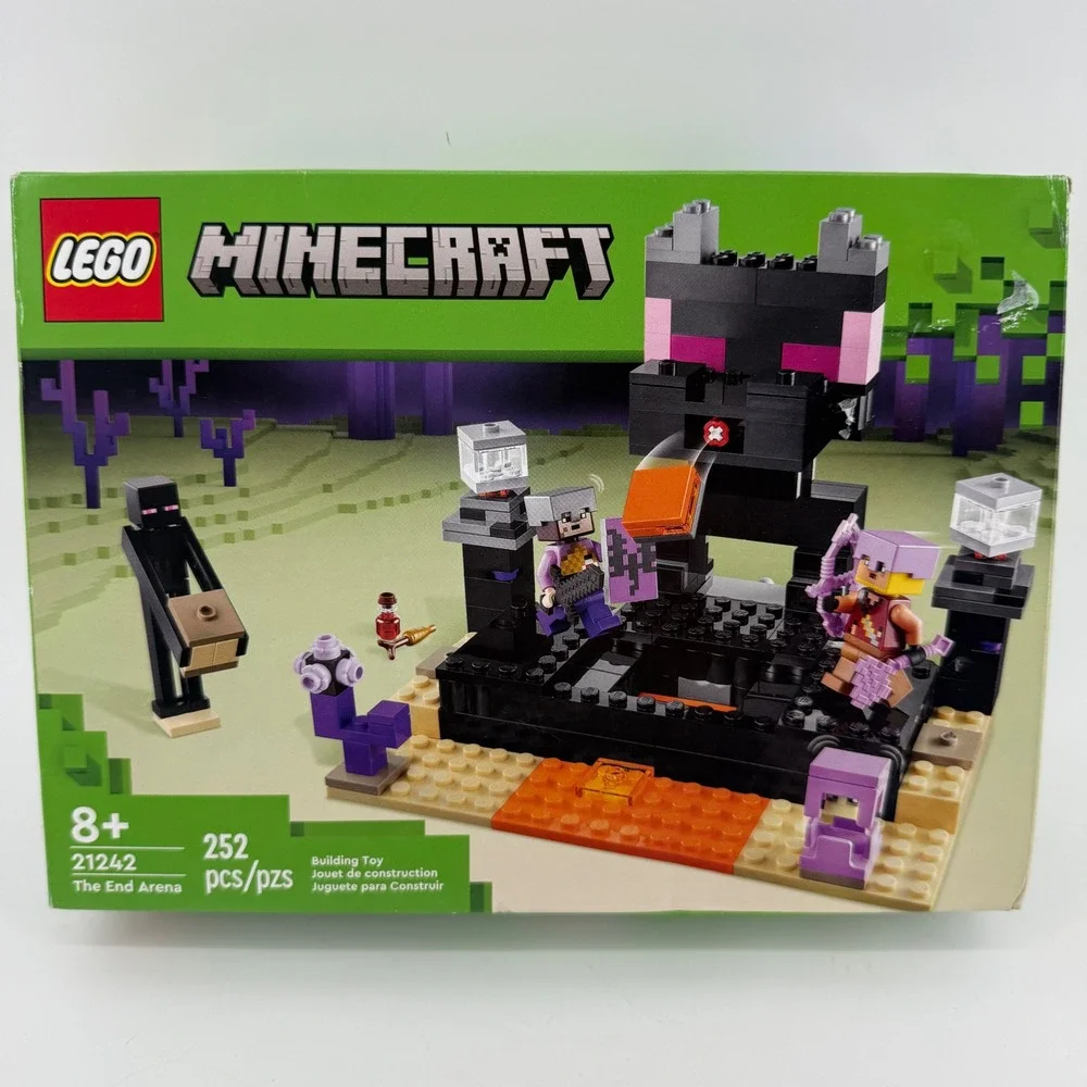 LEGO Minecraft The End Arena 21242 Building Toy Set with Minifigures 252 Pcs
